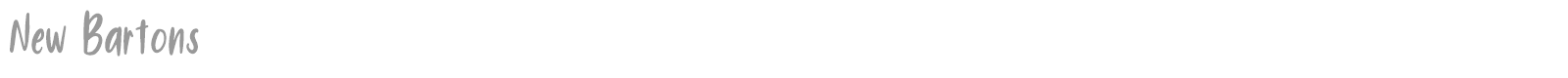 New Bartons font preview